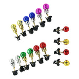 Maxbell Mustache Ornament Mini Christmas Beard Clip Unisex Wear Size 0.8x2inch 12 Balls 4 Bells