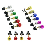 Maxbell Mustache Ornament Mini Christmas Beard Clip Unisex Wear Size 0.8x2inch 12 Balls 4 Bells