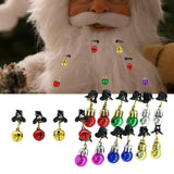 Maxbell Mustache Ornament Mini Christmas Beard Clip Unisex Wear Size 0.8x2inch 12 Balls 4 Bells