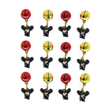Maxbell Mustache Ornament Mini Christmas Beard Clip Unisex Wear Size 0.8x2inch 12 Bells
