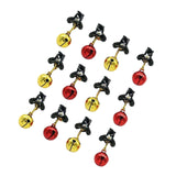 Maxbell Mustache Ornament Mini Christmas Beard Clip Unisex Wear Size 0.8x2inch 12 Bells