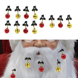 Maxbell Mustache Ornament Mini Christmas Beard Clip Unisex Wear Size 0.8x2inch 12 Bells
