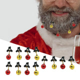 Maxbell Mustache Ornament Mini Christmas Beard Clip Unisex Wear Size 0.8x2inch 12 Bells