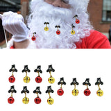 Maxbell Mustache Ornament Mini Christmas Beard Clip Unisex Wear Size 0.8x2inch 12 Bells