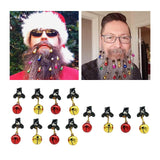 Maxbell Mustache Ornament Mini Christmas Beard Clip Unisex Wear Size 0.8x2inch 12 Bells