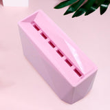 Maxbell Eyelash Extension Tweezers Display Stand 6 Holes Measure 6x3x3inch Stylish Pink