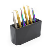 Maxbell Eyelash Extension Tweezers Display Stand 6 Holes Measure 6x3x3inch Stylish Pink
