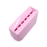 Maxbell Eyelash Extension Tweezers Display Stand 6 Holes Measure 6x3x3inch Stylish Pink