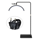 Maxbell Half Moon beauty Multifunction Fill Light Flexible Floor Lamp Black
