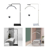 Maxbell Half Moon beauty Multifunction Fill Light Flexible Floor Lamp Black