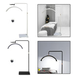 Maxbell Half Moon beauty Multifunction Fill Light Flexible Floor Lamp Black