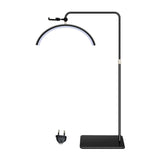 Maxbell Half Moon beauty Multifunction Fill Light Flexible Floor Lamp Black