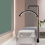 Maxbell Half Moon beauty Multifunction Fill Light Flexible Floor Lamp Black