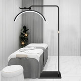 Maxbell Half Moon beauty Multifunction Fill Light Flexible Floor Lamp Black