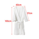 Maxbell Womens Disposable Bathrobe with Waist Belt Wrapper Loose for Traveling