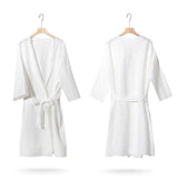 Maxbell Womens Disposable Bathrobe with Waist Belt Wrapper Loose for Traveling