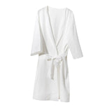 Maxbell Womens Disposable Bathrobe with Waist Belt Wrapper Loose for Traveling