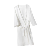 Maxbell Womens Disposable Bathrobe with Waist Belt Wrapper Loose for Traveling