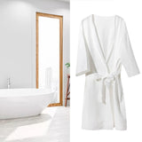 Maxbell Womens Disposable Bathrobe with Waist Belt Wrapper Loose for Traveling