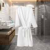 Maxbell Womens Disposable Bathrobe with Waist Belt Wrapper Loose for Traveling