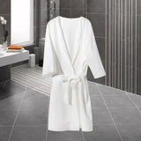 Maxbell Womens Disposable Bathrobe with Waist Belt Wrapper Loose for Traveling