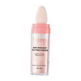 Maxbell Highlighter Powder Stick Sparkle Setting Powder Face Blusher for Makeup Pink
