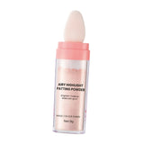Maxbell Highlighter Powder Stick Sparkle Setting Powder Face Blusher for Makeup Pink
