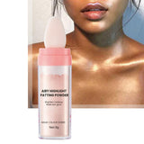Maxbell Highlighter Powder Stick Sparkle Setting Powder Face Blusher for Makeup Pink