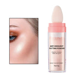 Maxbell Highlighter Powder Stick Sparkle Setting Powder Face Blusher for Makeup Pink