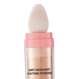 Maxbell Highlighter Powder Stick Sparkle Setting Powder Face Blusher for Makeup Aureate brown