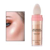 Maxbell Highlighter Powder Stick Sparkle Setting Powder Face Blusher for Makeup Aureate brown