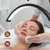 Maxbell Half Circle Light with Stand Adjustable Brightness Height Beauty Fill Light White