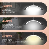 Maxbell LED Lash Light Adjustable Brightness Makeup Eyelash Lamp Remote Control White