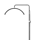 Maxbell Half Circle Light with Stand Adjustable Brightness Height Beauty Fill Light Black