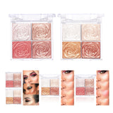 Maxbell Highlighter Eyeshadow Palette Highly Pigmented Professional Smooth Girl Stytle A