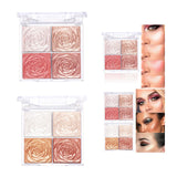 Maxbell Highlighter Eyeshadow Palette Highly Pigmented Professional Smooth Girl Stytle A