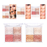 Maxbell Highlighter Eyeshadow Palette Highly Pigmented Professional Smooth Girl Stytle A