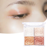 Maxbell Highlighter Eyeshadow Palette Highly Pigmented Professional Smooth Girl Stytle B