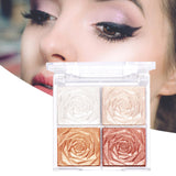 Maxbell Highlighter Eyeshadow Palette Highly Pigmented Professional Smooth Girl Stytle B