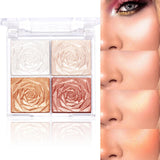 Maxbell Highlighter Eyeshadow Palette Highly Pigmented Professional Smooth Girl Stytle B
