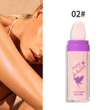 Maxbell Highlighter Powder Stick Eyes Glitter Brightener Stick for Night Parties Medium skin tone