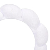 Maxbell Sponge Headband Nonslip Lovely Gifts for Skincare Cosmetic Removal Shower White