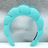 Maxbell Sponge Headband Nonslip Lovely Gifts for Skincare Cosmetic Removal Shower Green