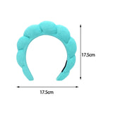 Maxbell Sponge Headband Nonslip Lovely Gifts for Skincare Cosmetic Removal Shower Green