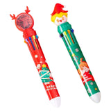 Maxbell 10 Colors Ballpoint Pen Retractable Ballpoint Pen 10 in 1 for Gift Children Elk