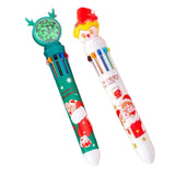 Maxbell 10 Colors Ballpoint Pen Retractable Ballpoint Pen 10 in 1 for Gift Children Elk