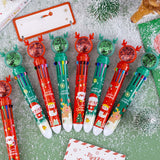 Maxbell 10 Colors Ballpoint Pen Retractable Ballpoint Pen 10 in 1 for Gift Children Elk