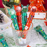 Maxbell 10 Colors Ballpoint Pen Retractable Ballpoint Pen 10 in 1 for Gift Children Elk