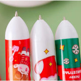 Maxbell 10 Colors Ballpoint Pen Retractable Ballpoint Pen 10 in 1 for Gift Children Cartoon Figure