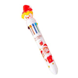 Maxbell 10 Colors Ballpoint Pen Retractable Ballpoint Pen 10 in 1 for Gift Children Cartoon Figure